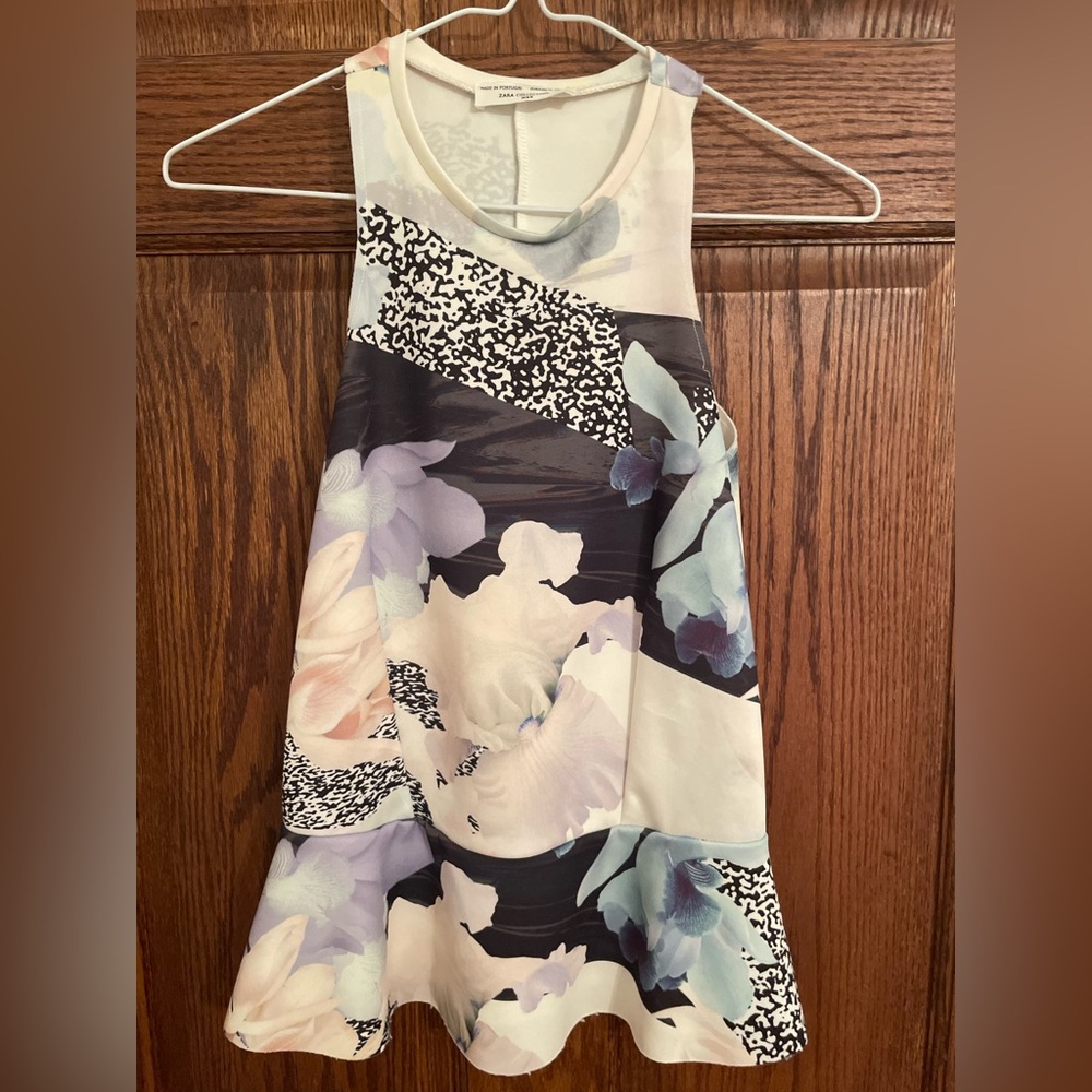 Floral Zara peplum top